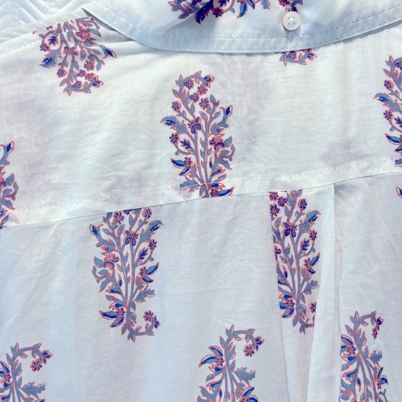 J Crew Blouse Block Print Blouse - Picture 4 of 5